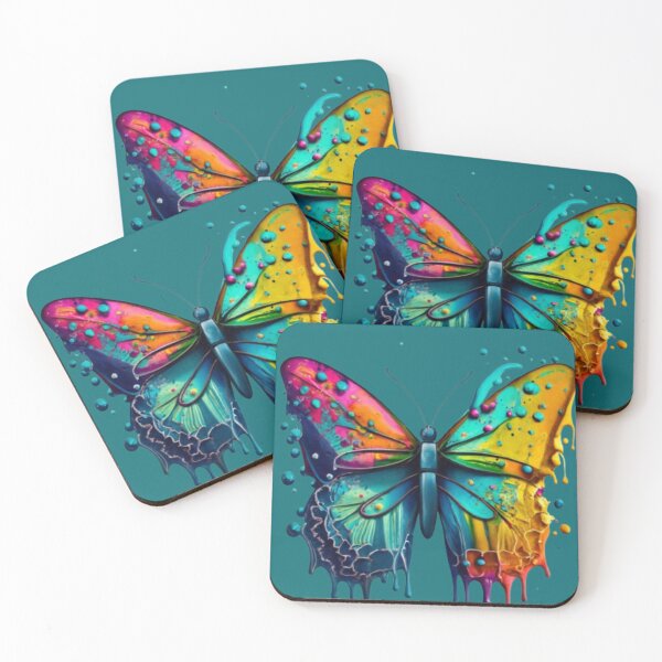 Item preview, vibrant butterfly oil artwork designed and sold by ksfashionideas.