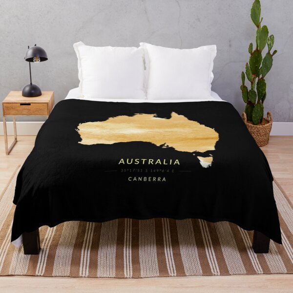 Item preview, Australia map in gold color designed and sold by Jerhus.