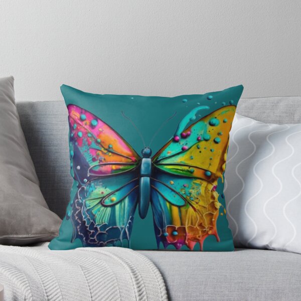 Item preview, vibrant butterfly oil artwork designed and sold by ksfashionideas.