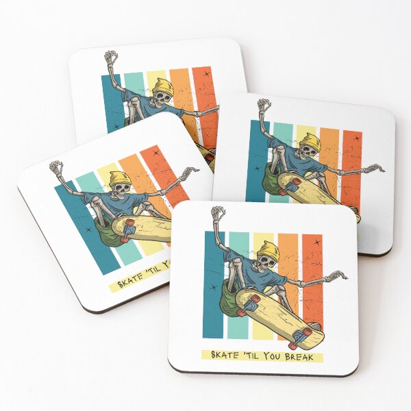Item preview, Preppy Skeleton Skating || Skate 'Til You Break designed and sold by MarElfArtelier.