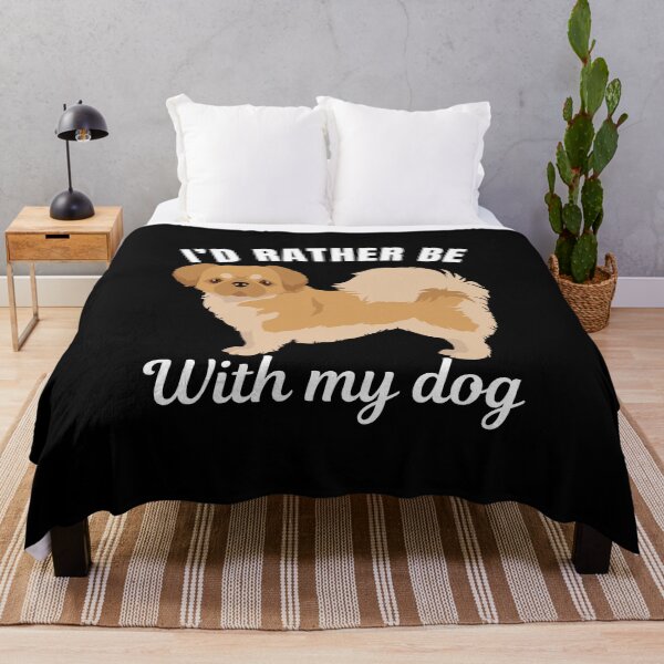 Item preview, I'd rather be with my dog, funny Tibetan Spaniel breed owners or lovers saying  designed and sold by NBSStore.