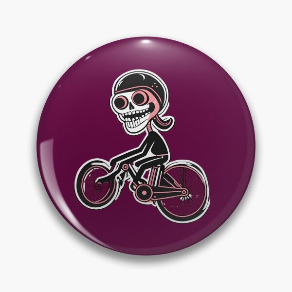 Item preview, Funny skeleton on a bicycle  designed and sold by WATERDUST.
