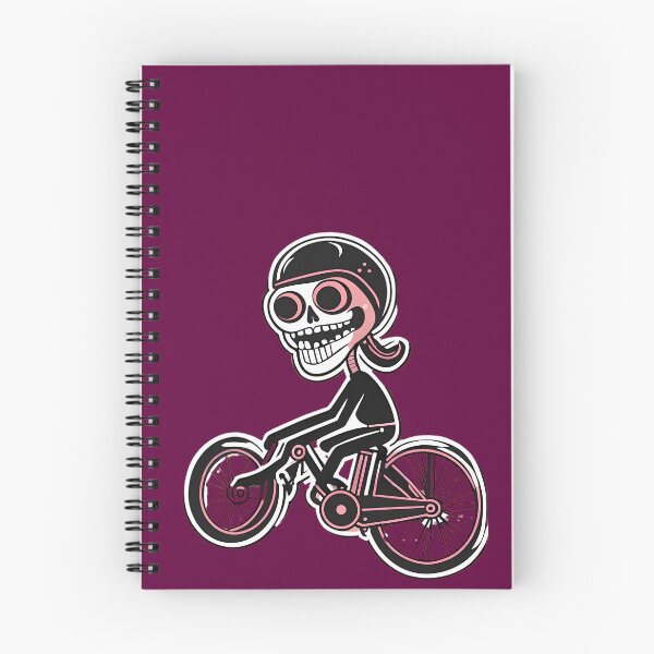 Item preview, Funny skeleton on a bicycle  designed and sold by WATERDUST.