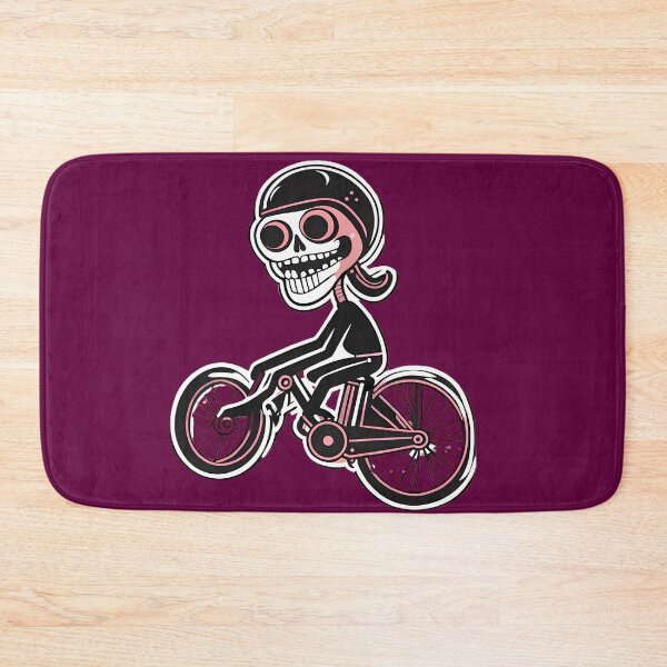 Item preview, Funny skeleton on a bicycle  designed and sold by WATERDUST.
