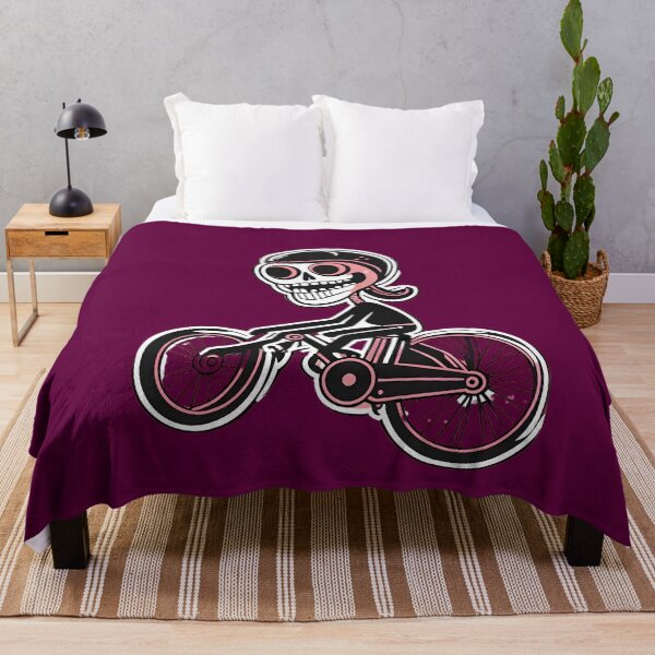 Item preview, Funny skeleton on a bicycle  designed and sold by WATERDUST.
