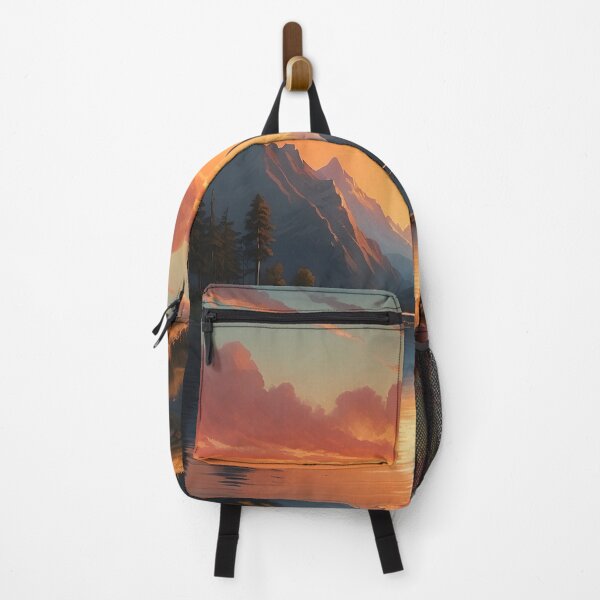 Item preview, Sunset mountains lake designed and sold by AfterWork..