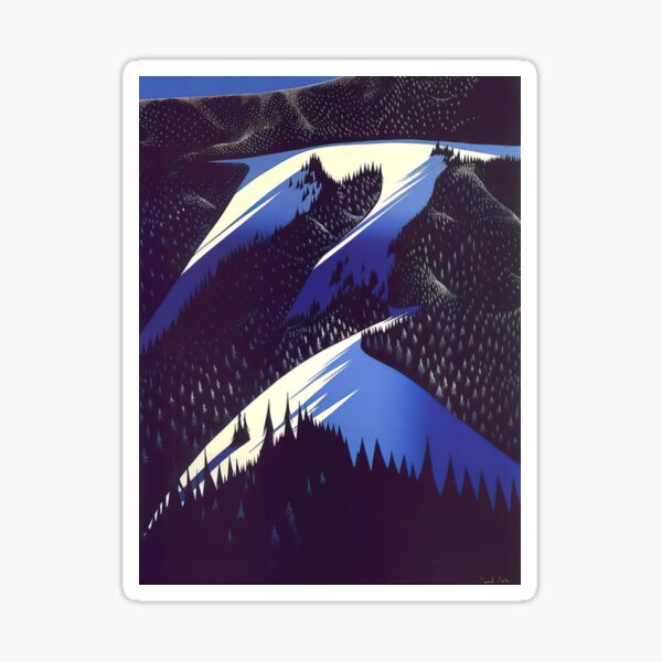 Item preview, Eyvind Earle - Black Evergreen Forest designed and sold by thompart.
