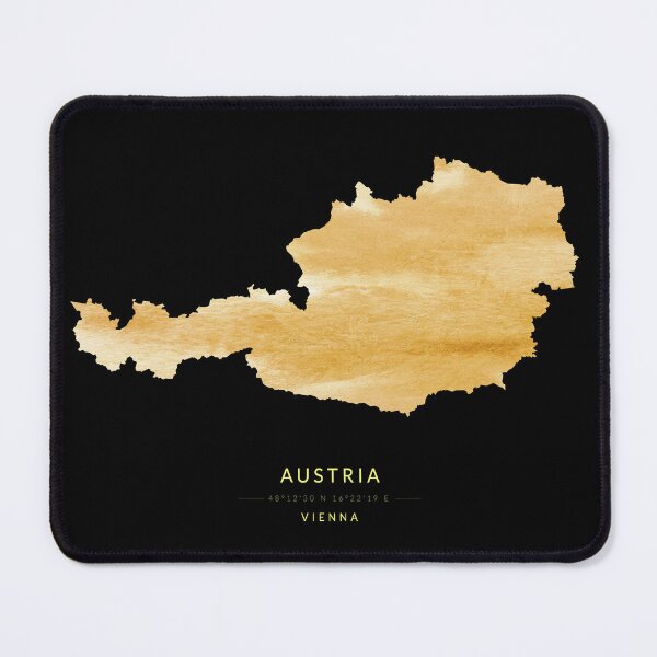 Item preview, Austria map in gold color designed and sold by Jerhus.
