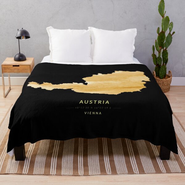 Item preview, Austria map in gold color designed and sold by Jerhus.