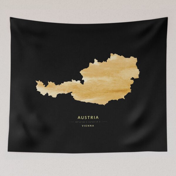 Item preview, Austria map in gold color designed and sold by Jerhus.