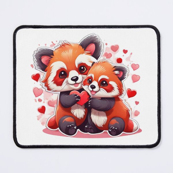 Item preview, Red Pandas Valentine, Red Pandas Hearts designed and sold by Krieghorn.