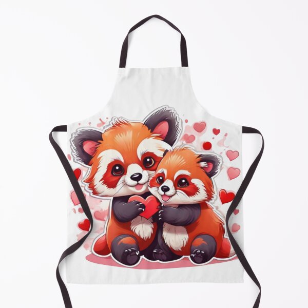 Item preview, Red Pandas Valentine, Red Pandas Hearts designed and sold by Krieghorn.