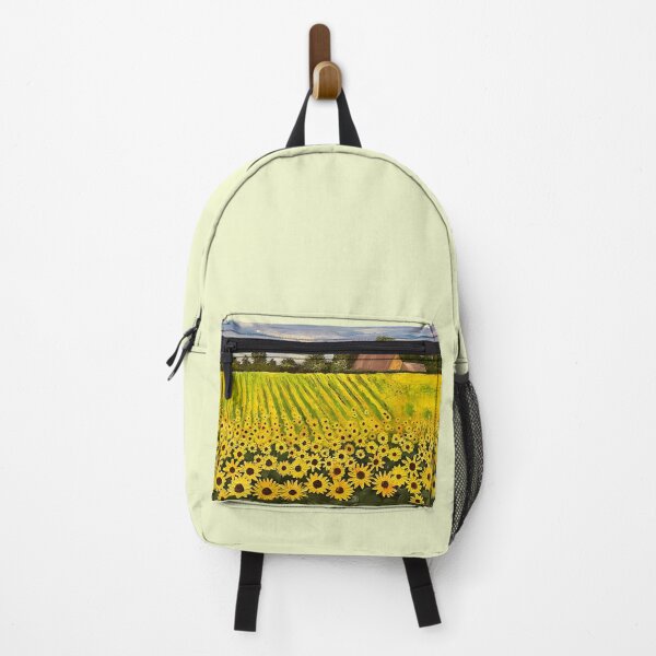 Item preview, Field of bright yellow sunflowers designed and sold by mazarte.