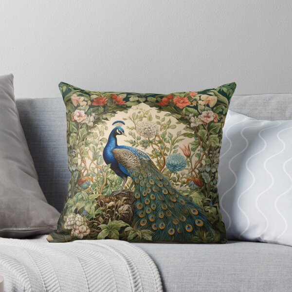 Item preview, Peacock in a Victorian Botanical Garden designed and sold by AntiqueImages.