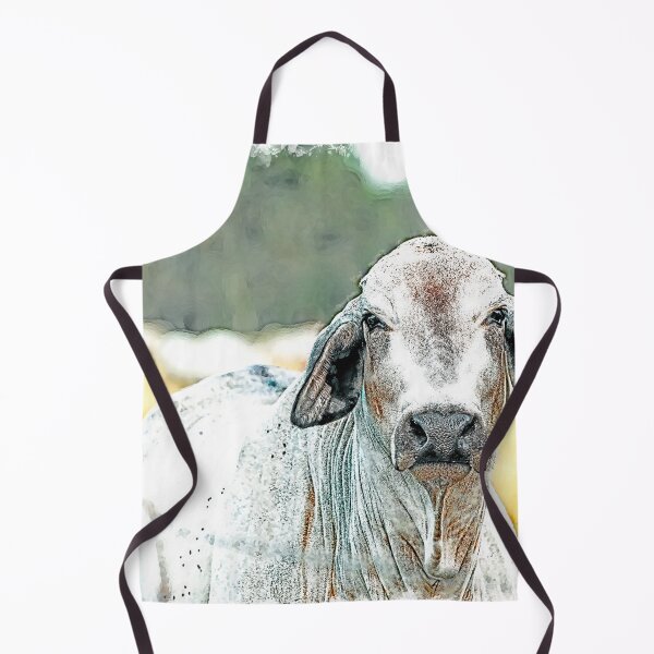 Item preview, Digital watercolor of brahma cow  designed and sold by noblephoto.