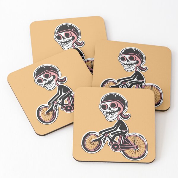 Item preview, skeleton on a bicycle  designed and sold by WATERDUST.