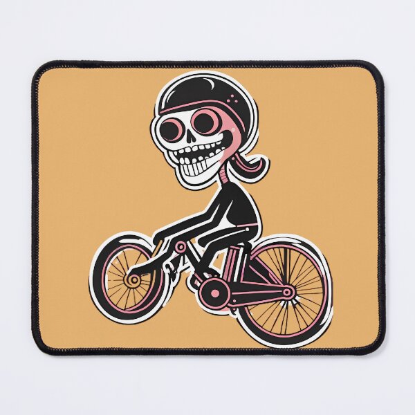 Item preview, skeleton on a bicycle designed and sold by WATERDUST.