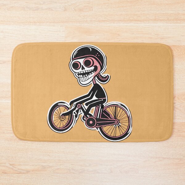 Item preview, skeleton on a bicycle  designed and sold by WATERDUST.