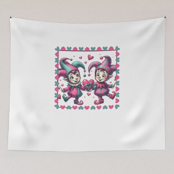 Item preview, Cute Valentine Jesters designed and sold by BuyMeifYouLike.