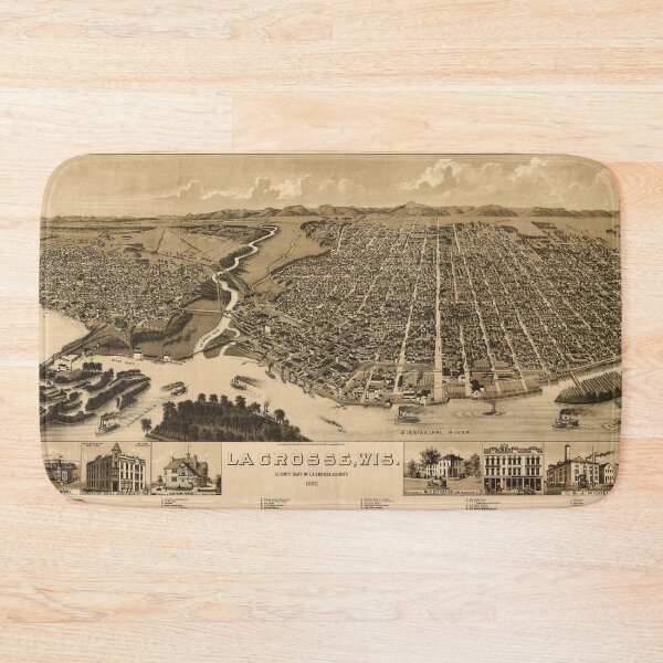 Item preview, La Crosse, Wisconsin (1887) designed and sold by allhistory.