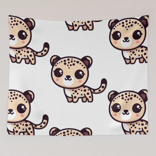Item preview, Playful Cheetah Cartoon designed and sold by ArtfulWeave.