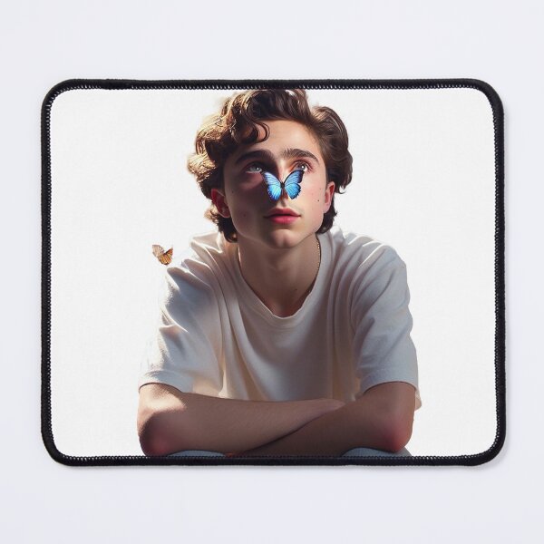 Item preview, Elio Perlman and blue butterfly CMBYN designed and sold by cmbynjournal.