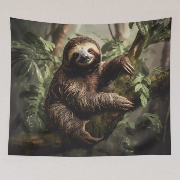 Item preview, Happy Sloth in the Jungle designed and sold by Kristylynn757.