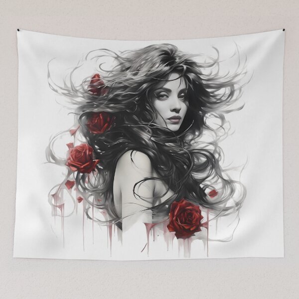 Item preview, Mon Laferte with rose roses designed and sold by Alex-JuJu.