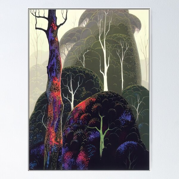 EYVIND EARLE CONCEPT ART FOR SLEEPING BEAUTY - SILK SCARF – The