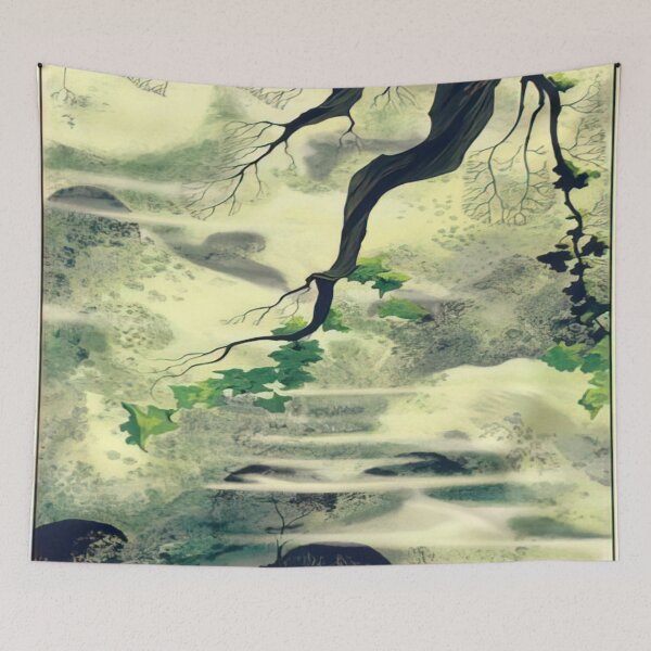 Aperçu de l'œuvre Eyvind Earle - Brouillard lié créée et vendue par thompart.