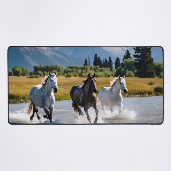 Item preview, Horses running the the stream at the Grand Tetons designed and sold by Kristylynn757.