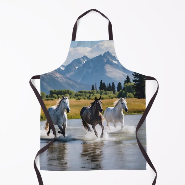Item preview, Horses running the the stream at the Grand Tetons designed and sold by Kristylynn757.