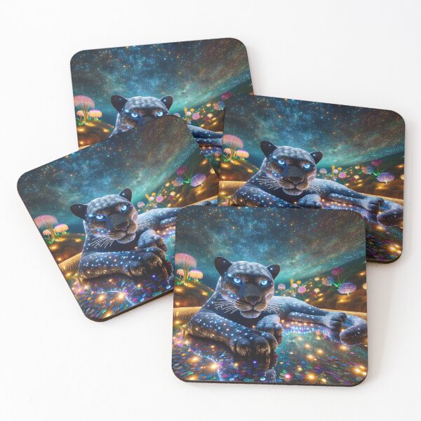 Item preview, Tranquil Sequined Panther designed and sold by TheCatsCorner.
