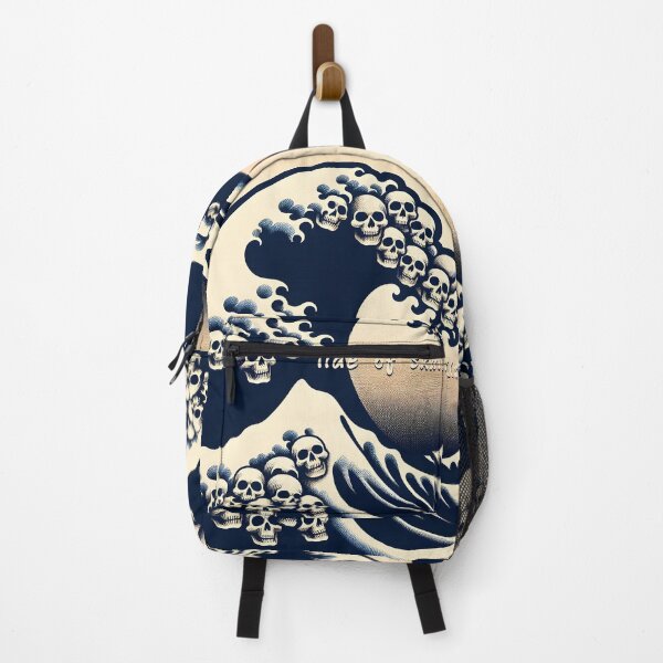 Item preview, Skull Wave Monochrome Art designed and sold by inkArtistryfine.