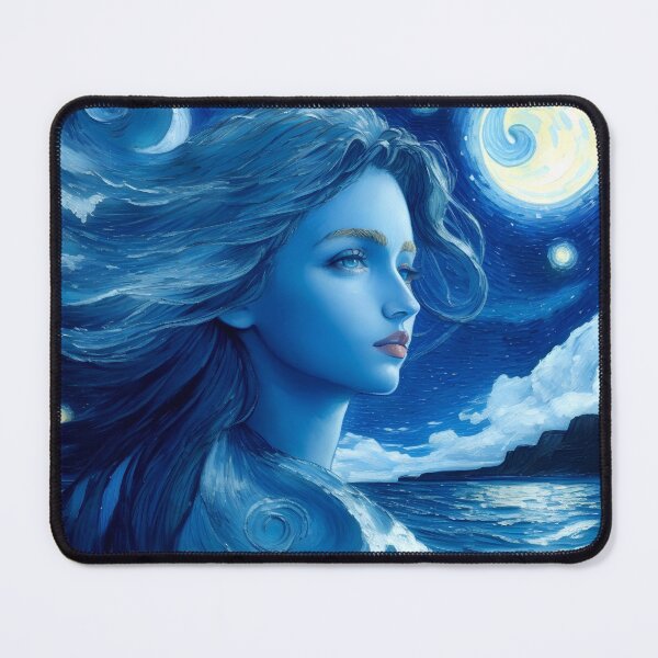 Item preview, Noche estrellada azul Arte de la diosa del mar griega #24 designed and sold by Scarlet Swan.