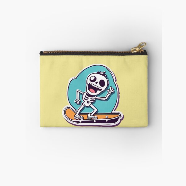 Item preview, funny skeleton on a skate board designed and sold by WATERDUST.