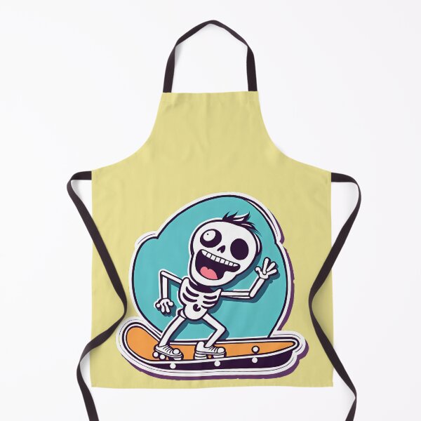 Item preview, funny skeleton on a skate board designed and sold by WATERDUST.