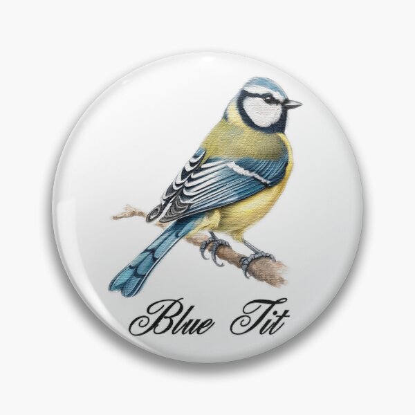 Item preview, A blue tit is sitting on a branch designed and sold by jnsmerchstore.