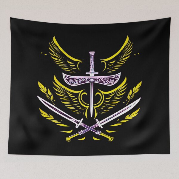Item preview, Sword Wings Yellow designed and sold by ephemerandom.