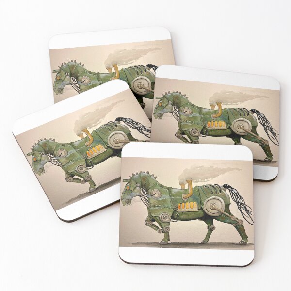 Item preview, Green Steampunk horse designed and sold by Staffan84.