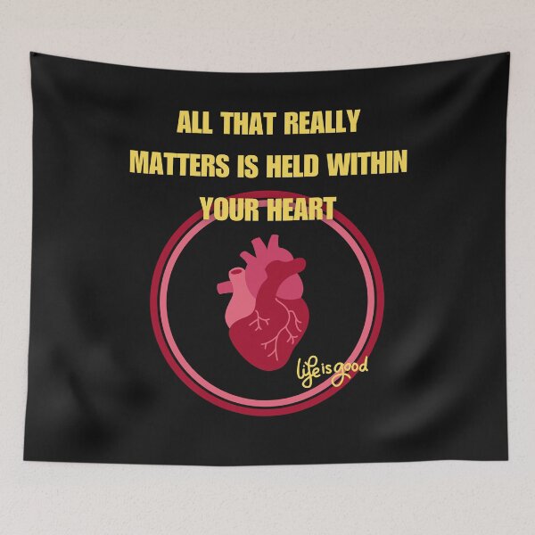 Item preview, ALL THAT REALLY MATTERS,A GOOD HEART designed and sold by BandM Jos-Wilias.