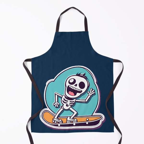 Item preview, funny skeleton on a skate board designed and sold by WATERDUST.