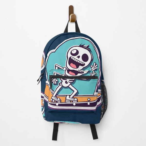 Item preview, funny skeleton on a skate board designed and sold by WATERDUST.