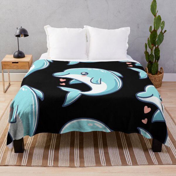 Item preview, Playful Dolphin Cartoon designed and sold by ArtfulWeave.