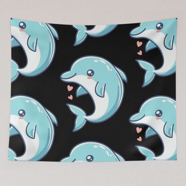 Item preview, Playful Dolphin Cartoon designed and sold by ArtfulWeave.