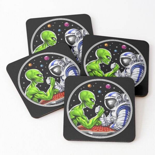 Item preview, Alien Astronaut Arm Wrestling designed and sold by underheaven.