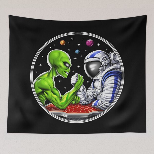 Item preview, Alien Astronaut Arm Wrestling designed and sold by underheaven.