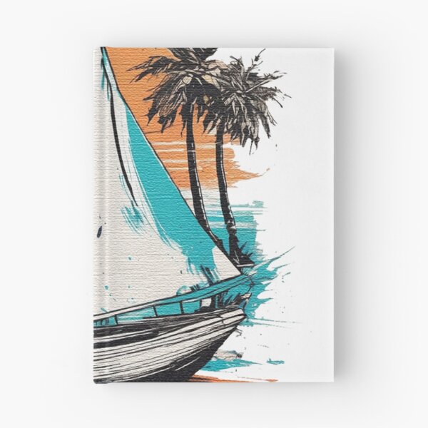 Item preview, Boat with sunset watercolor designed and sold by jnsmerchstore.