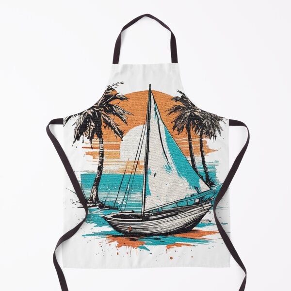 Item preview, Boat with sunset watercolor designed and sold by jnsmerchstore.