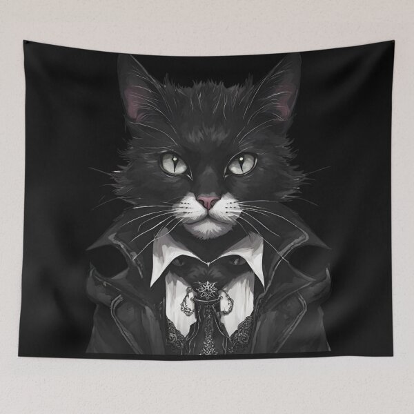 Item preview, Goth Cat designed and sold by MiowandMolly.